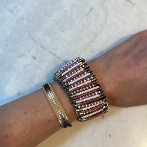 Two Indigenous Beaded Bracelets